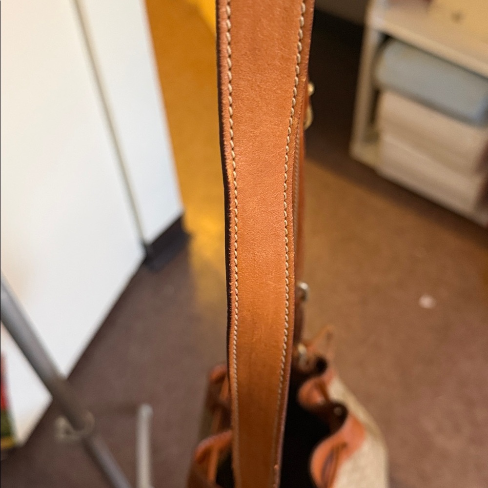 Celine Beige and Brown Drawstring bucket. Bag. No callouts. - Picture 11 of 12